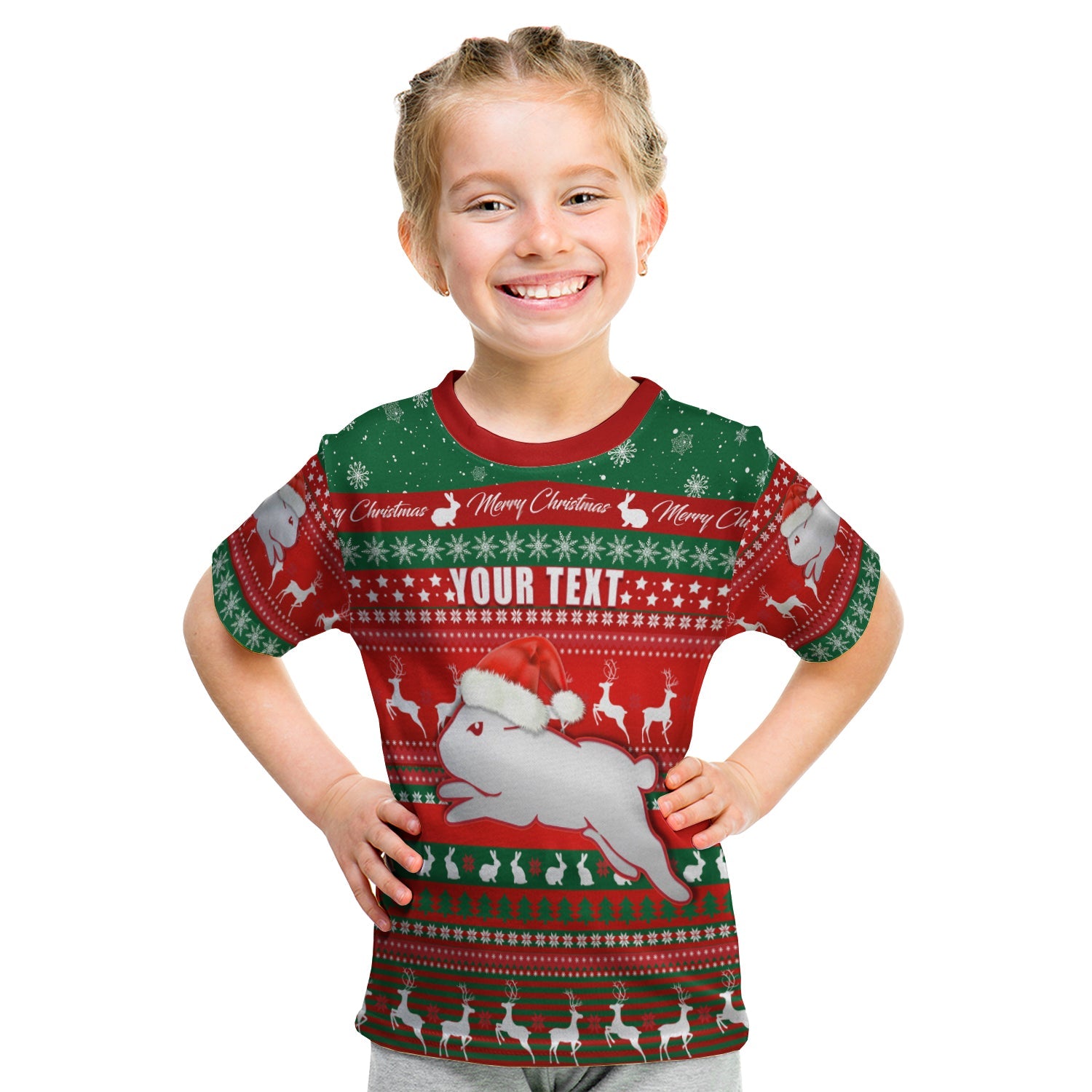 custom-personalised-rabbitohs-christmas-t-shirt-kid-south-sydney-indigenous