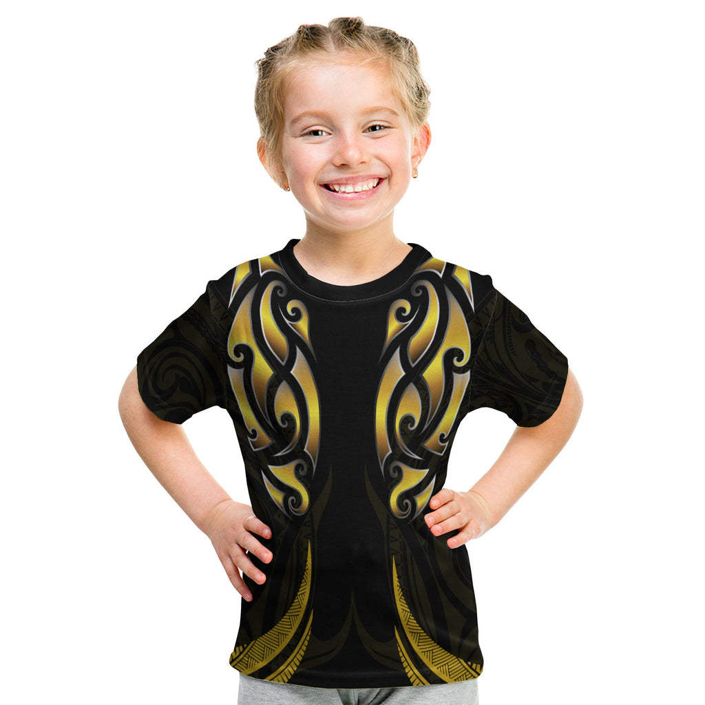 custom-personalised-new-zealand-maori-t-shirt-kid-simple-love-gold