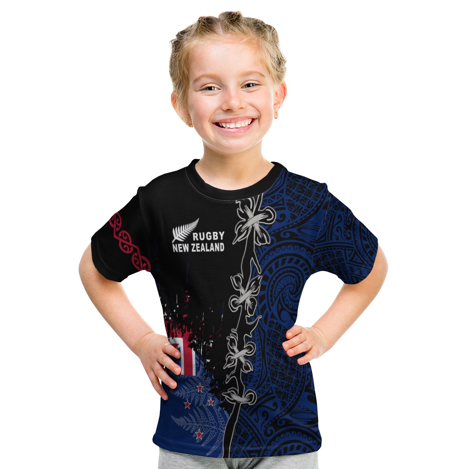 custom-personalised-new-zealand-rugby-t-shirt-kid-mix-maori-and-fern-new-style