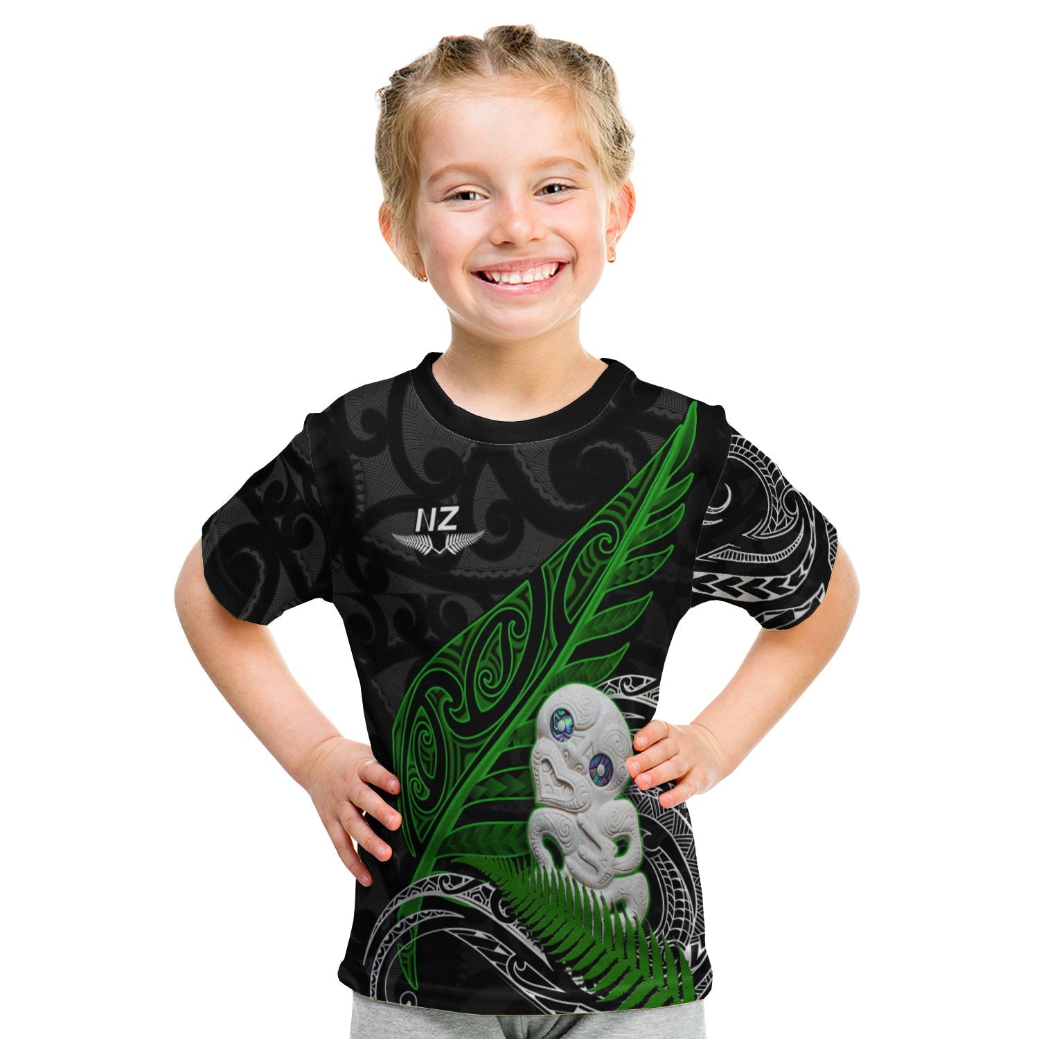 aotearoa-maori-t-shirt-kid-hei-tiki-and-fern
