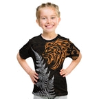 leo-zodiac-style-maori-t-shirt-kid-orange-lion