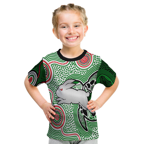 custom-personalised-rabbitohs-indigenous-t-shirt-kid-simple-white