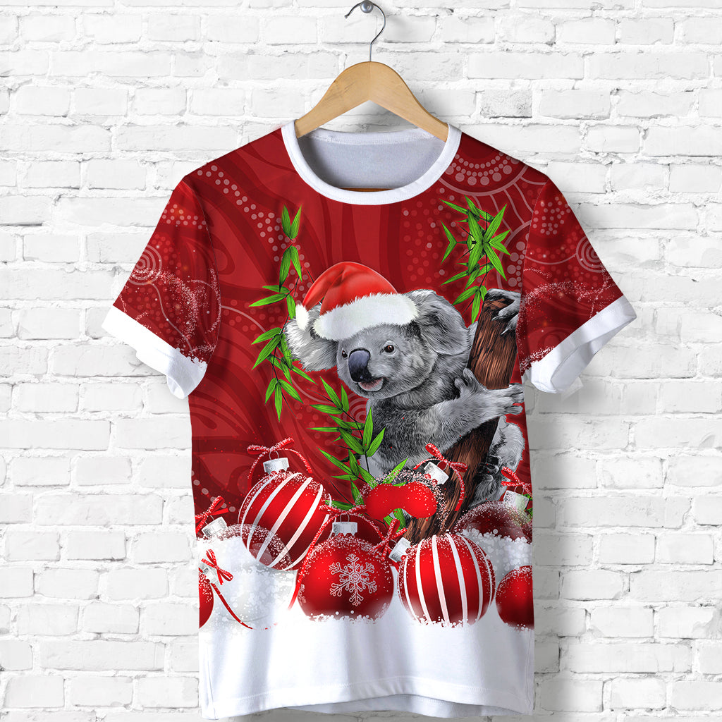 custom-personalised-australia-koala-aboriginal-t-shirt-merry-christmas