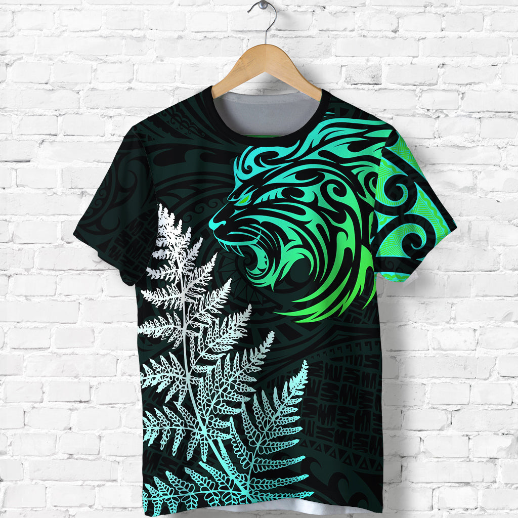 custom-personalised-lion-maori-t-shirt-aotearoa-mix-silver-fern-version-blue