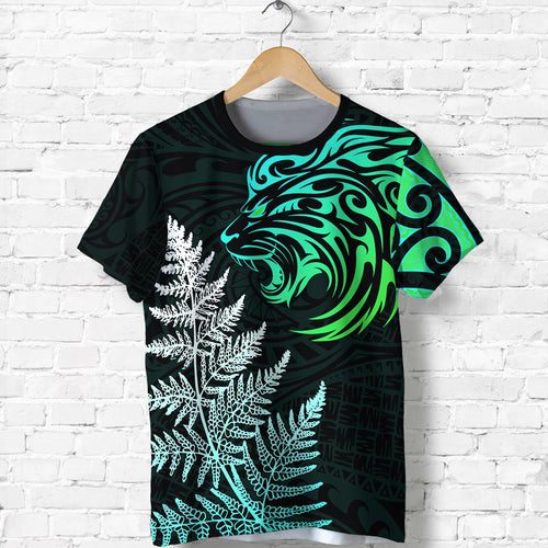custom-personalised-lion-maori-t-shirt-aotearoa-mix-silver-fern-version-blue