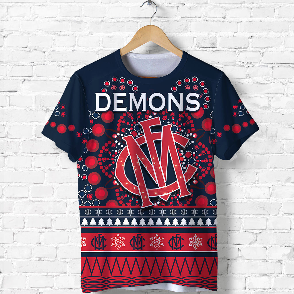 custom-personalised-demons-merry-christmas-t-shirt-melbourne-football-indigenous
