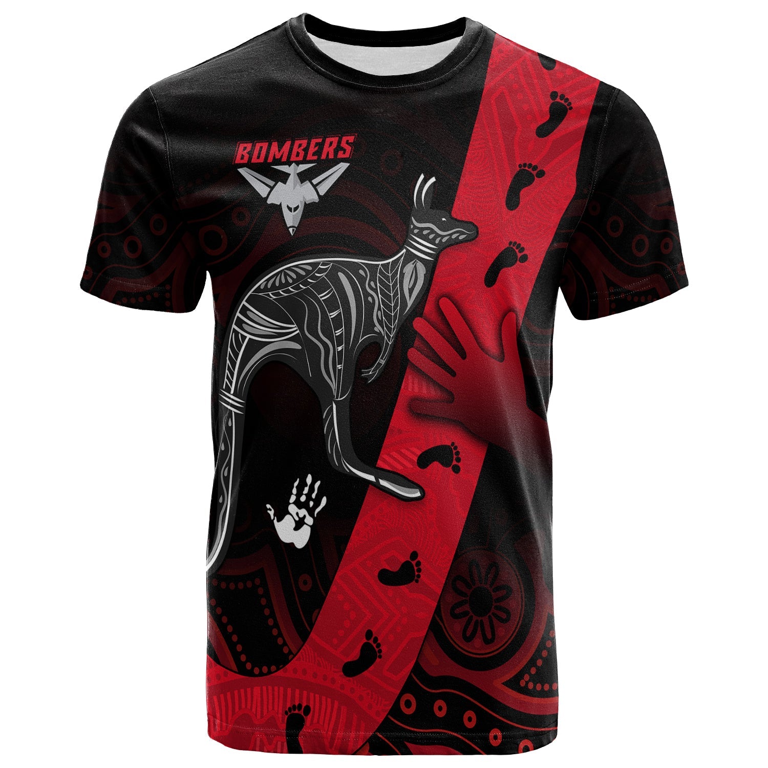 custom-personalised-bombers-indigenous-t-shirt-custom-text-and-number