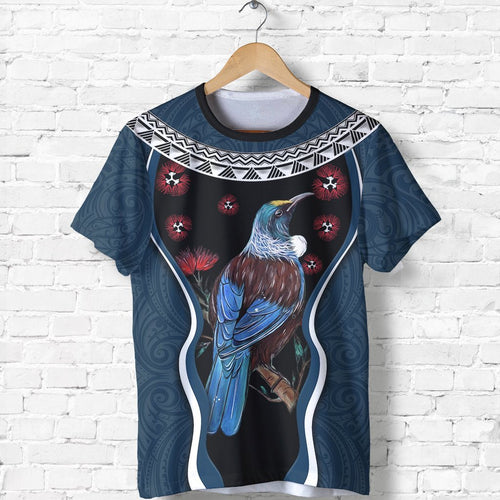 new-zealand-tui-bird-t-shirt-pohutukawa-navy