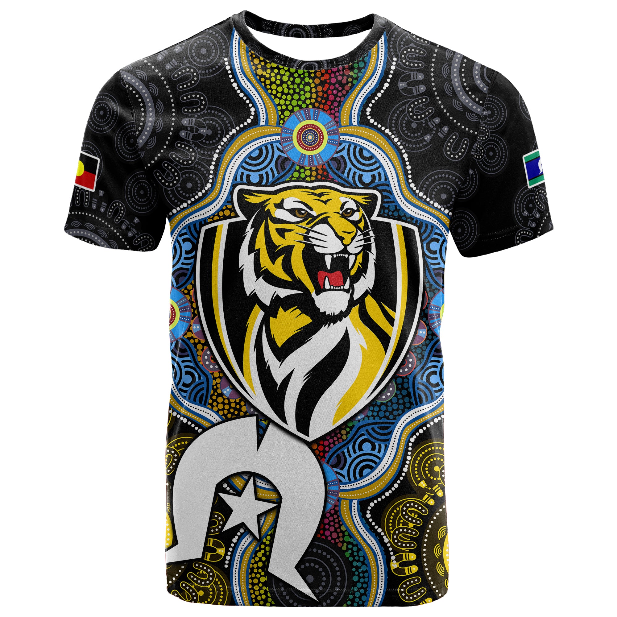 Richmond Tigers Football NAIDOC Week T Shirt Indigenous LT9