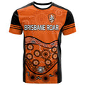 (Custom Personalised) Brisbane Roar Soccer T Shirt Aboriginal LT9