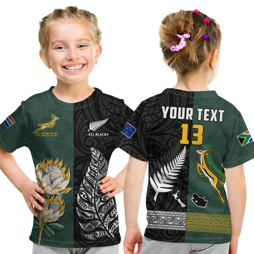 custom-text-and-number-south-africa-protea-and-new-zealand-fern-t-shirt-rugby-go-springboks-vs-all-black