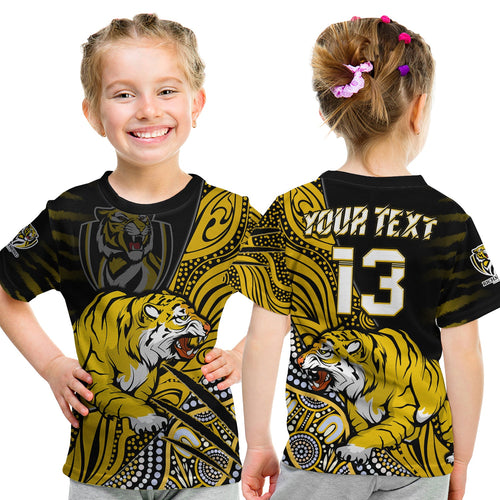 custom-text-and-number-richmond-football-t-shirt-kid-aboriginal-go-the-tigers-premiers
