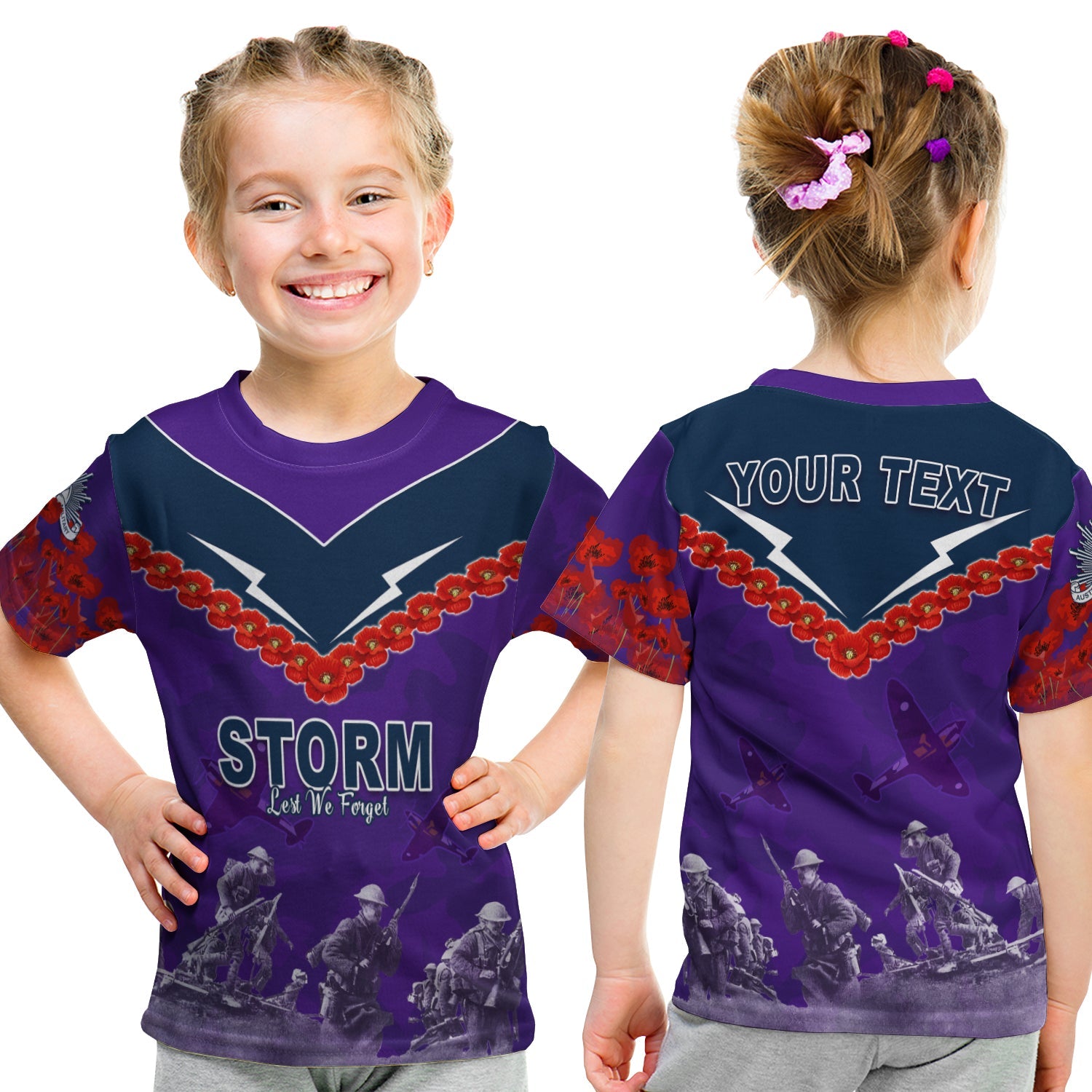 custom-personalised-storm-anzac-day-t-shirt-kid-australian-soldiers-remember-them