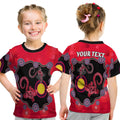 custom-personalised-aboriginal-lizard-t-shirt-kid-attracted-australia-version-red