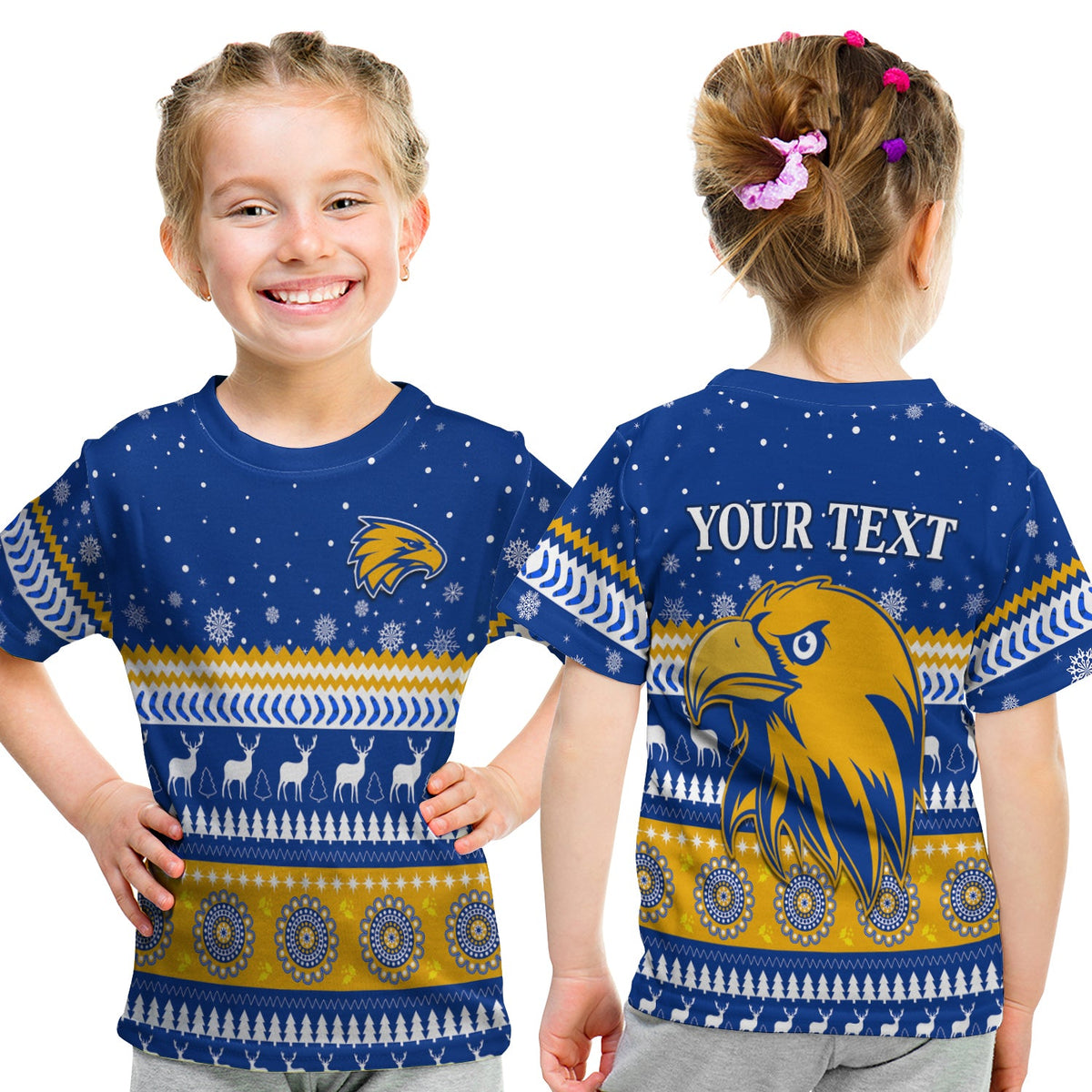 custom-personalised-eagles-christmas-t-shirt-kid-indigenous-west-coast