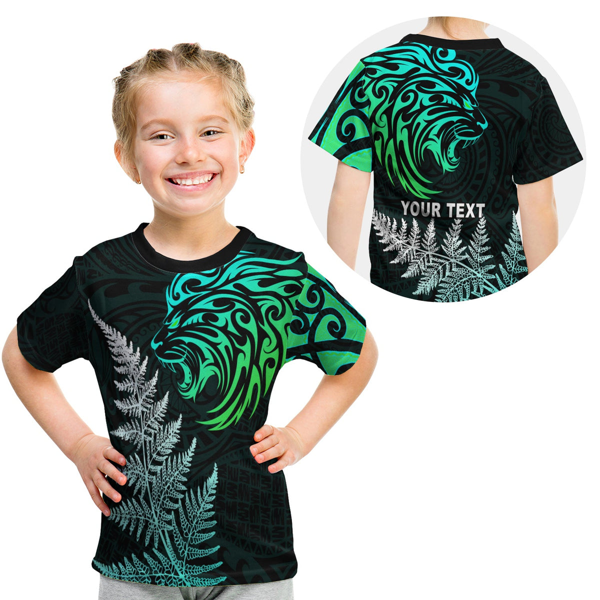 custom-personalised-lion-maori-t-shirt-kid-aotearoa-mix-silver-fern-version-blue