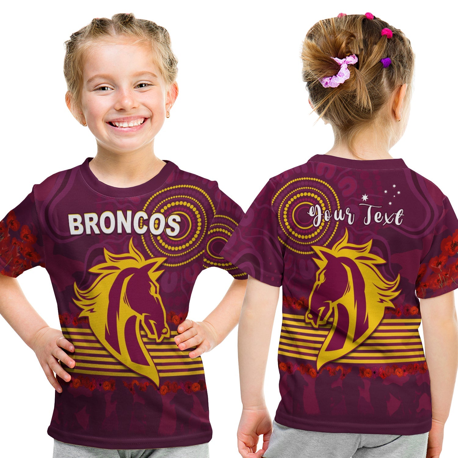 custom-personalised-broncos-anzac-day-t-shirt-kid-aboriginal-lest-we-forget-ver-01