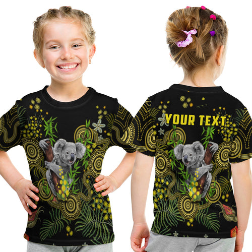 custom-personalised-golden-wattle-t-shirt-kid-australia-acacia-pycnantha-mix-aboriginal
