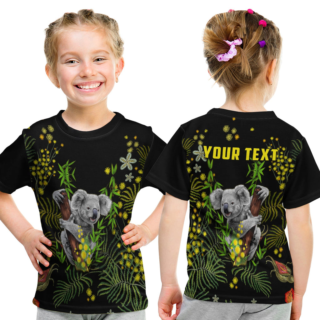 custom-personalised-golden-wattle-t-shirt-kid-koala-australia-acacia-pycnantha-version-simple