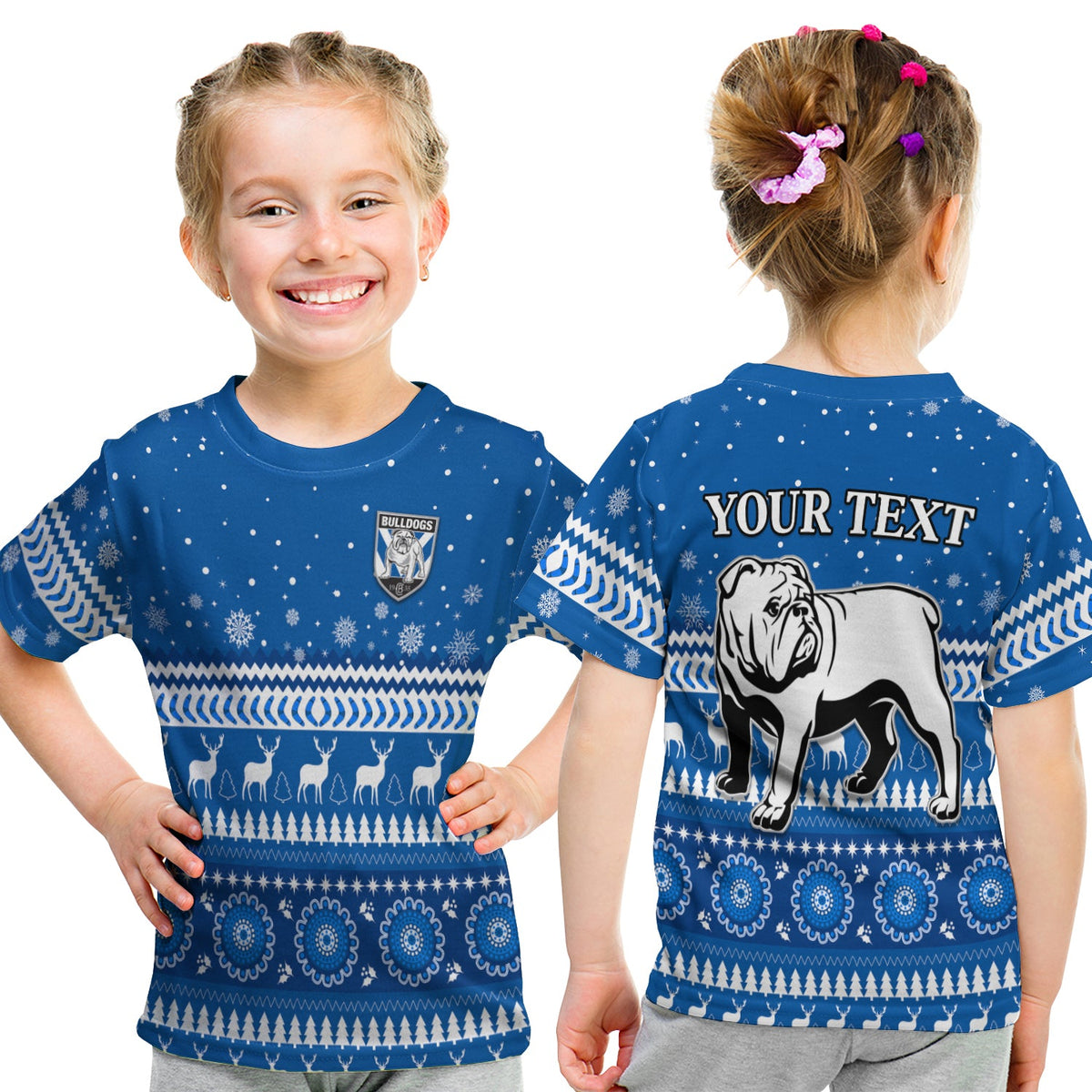 custom-personalised-bulldogs-t-shirt-kid-christmas-canterbury-bankstown