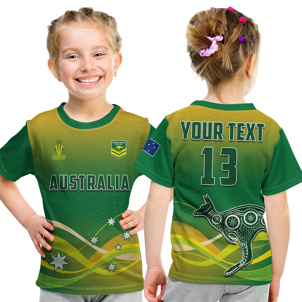 custom-text-and-number-australia-rugby-t-shirt-kid-champions-rlwc-kangaroos-world-cup-rugby