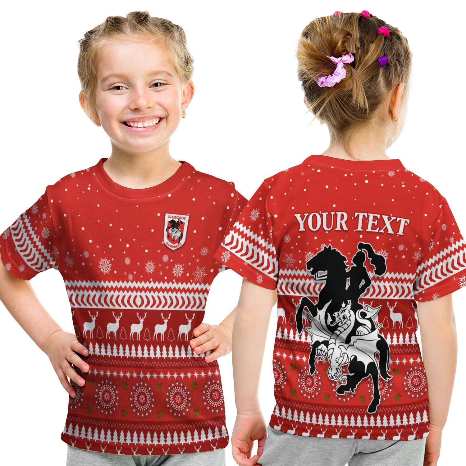 custom-personalised-dragons-t-shirt-kid-christmas-st-george-illawarra
