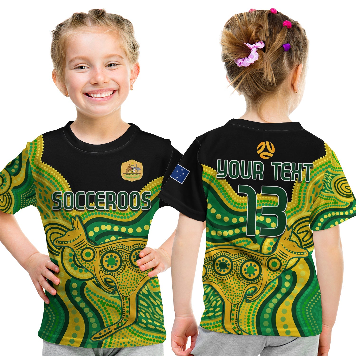 custom-text-and-number-australia-soccer-t-shirt-kid-world-cup-football-2022-socceroos-we-are-champions