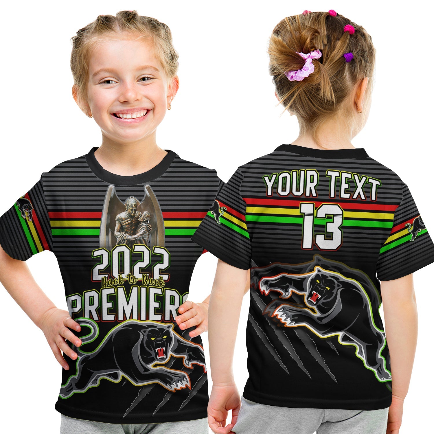 custom-text-and-number-panthers-proud-t-shirt-kid-back-to-back-premiers-2022-version-black