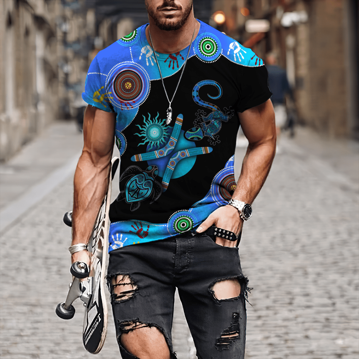 vibe-hoodie-t-shirt-aboriginal-naidoc-week-2021-blue-turtle-lizard-sun-rdt9