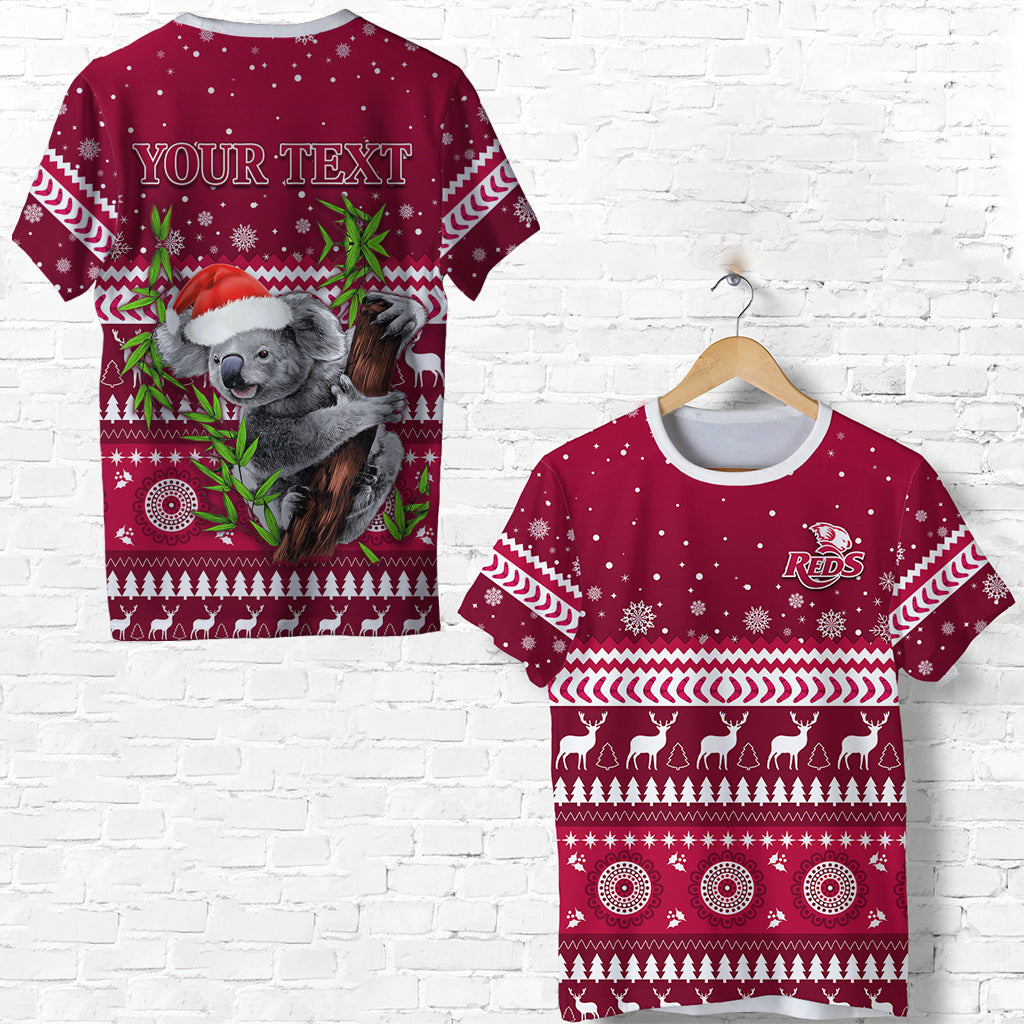 custom-personalised-reds-christmas-t-shirt-queensland-rugby-indigenous