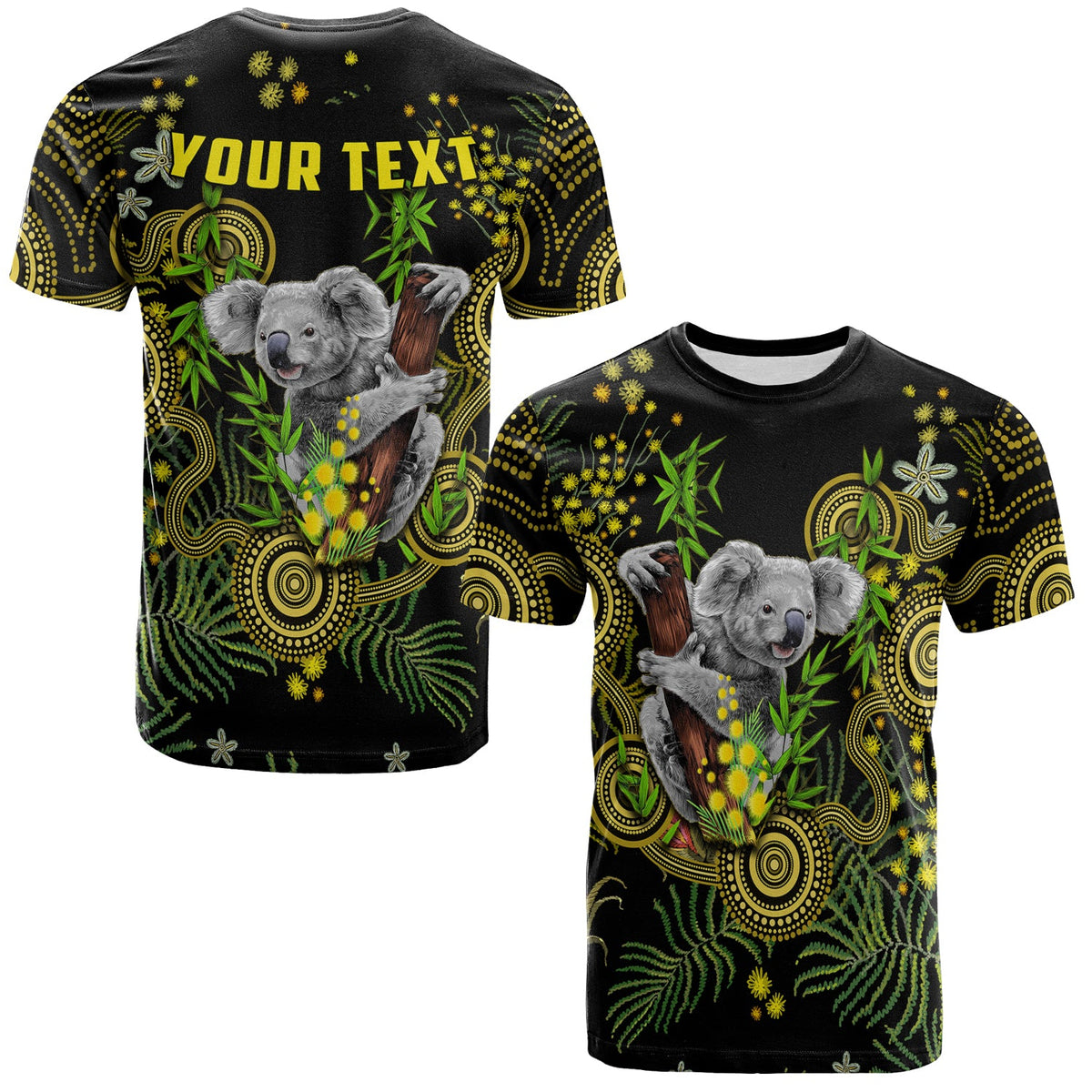 custom-personalised-golden-wattle-t-shirt-australia-acacia-pycnantha-mix-aboriginal