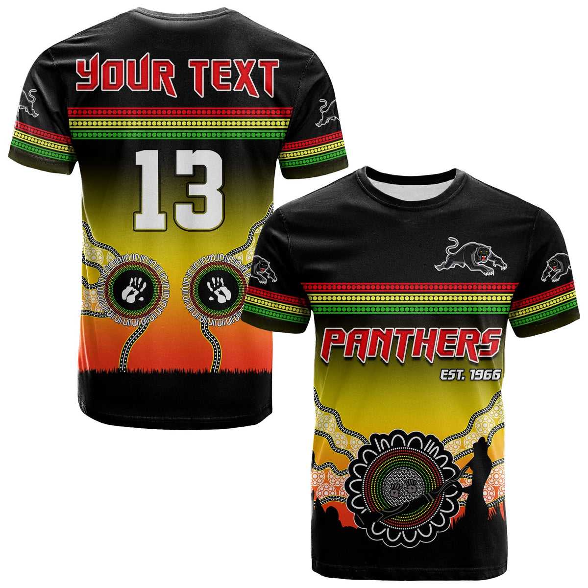 custom-text-and-number-panthers-t-shirt-go-the-mighty-penrith-aboriginal