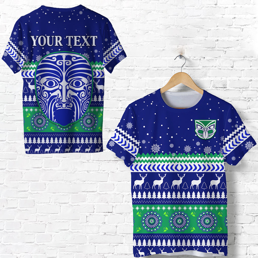 custom-personalised-warriors-t-shirt-merry-christmas-new-zealand
