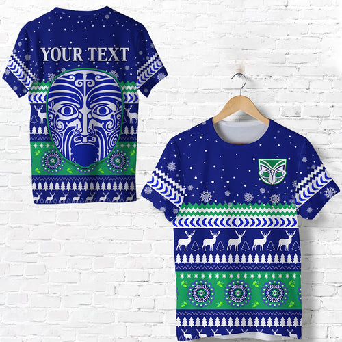custom-personalised-warriors-t-shirt-merry-christmas-new-zealand