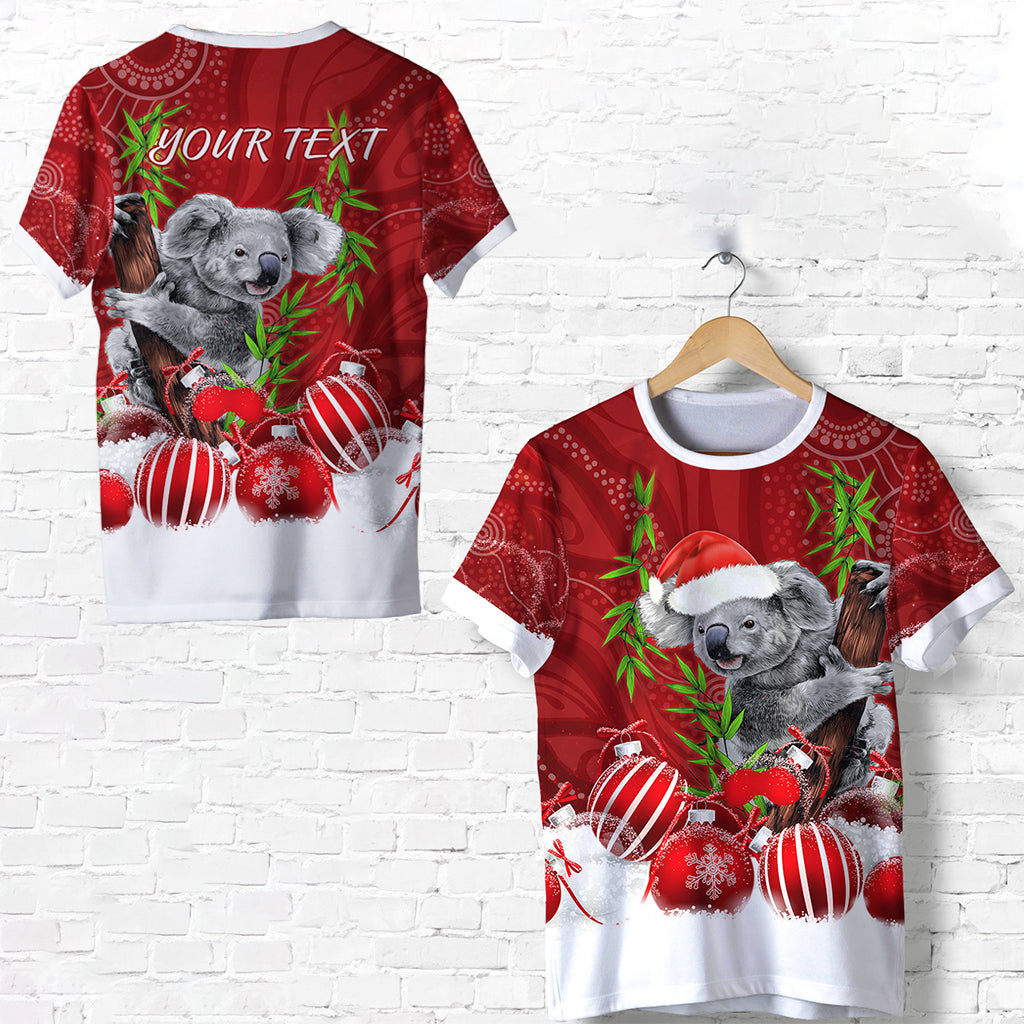 custom-personalised-australia-koala-aboriginal-t-shirt-merry-christmas