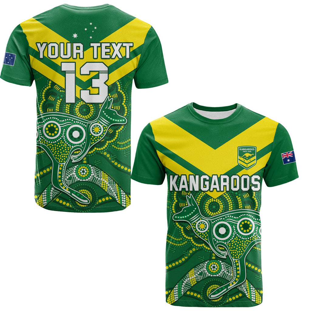 custom-text-and-number-australia-rugby-t-shirt-kangaroos-boomerang-aboriginal