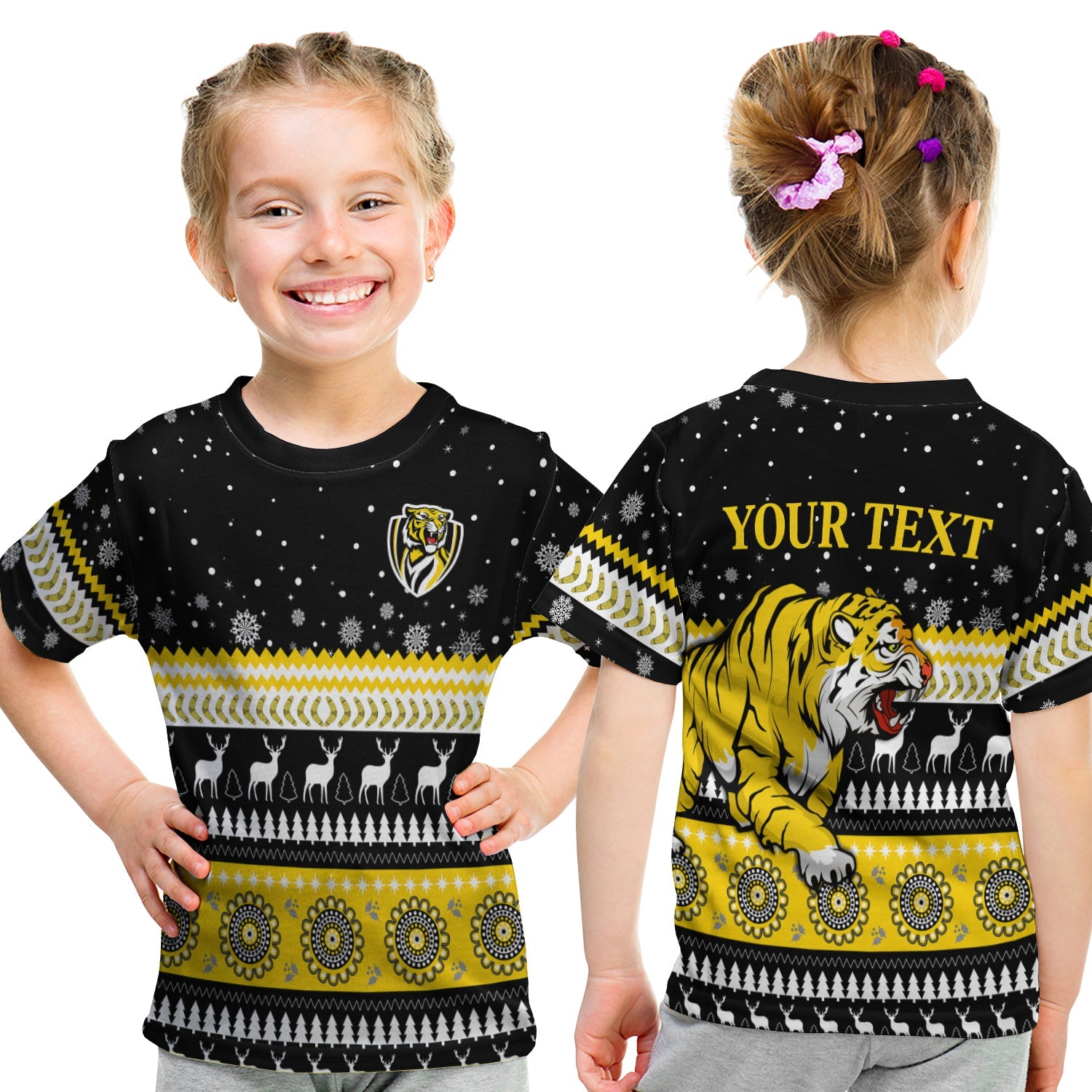 custom-personalised-tigers-christmas-t-shirt-kid-indigenous-richmond-football