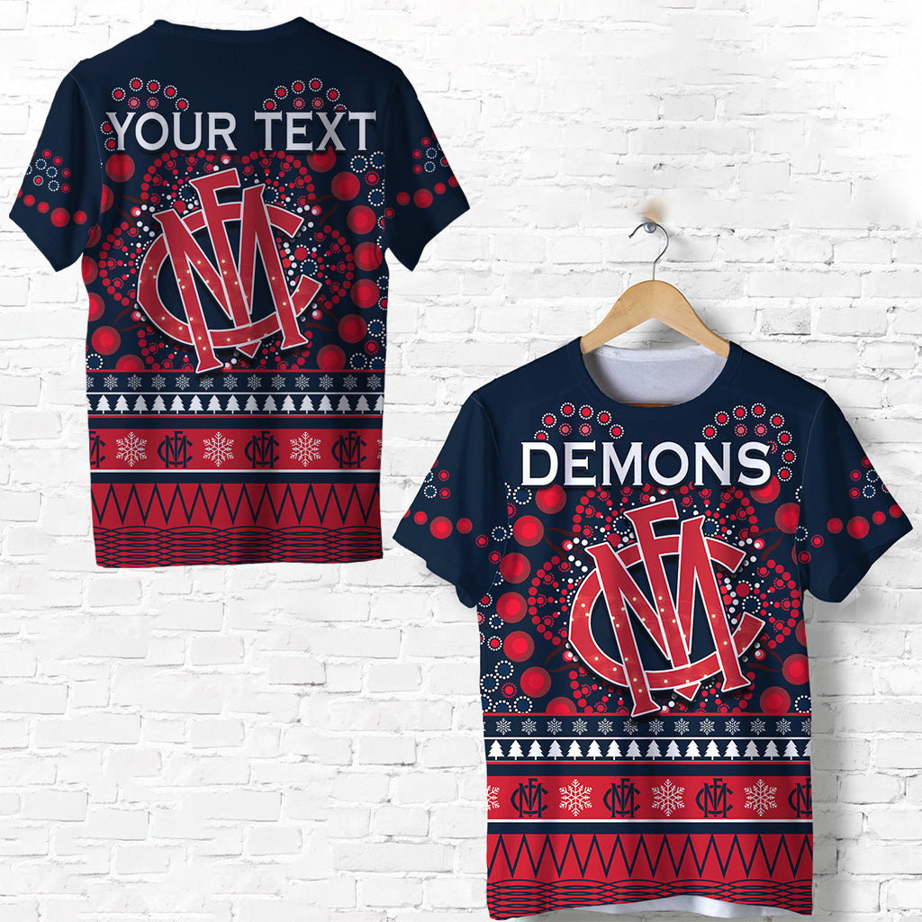 custom-personalised-demons-merry-christmas-t-shirt-melbourne-football-indigenous
