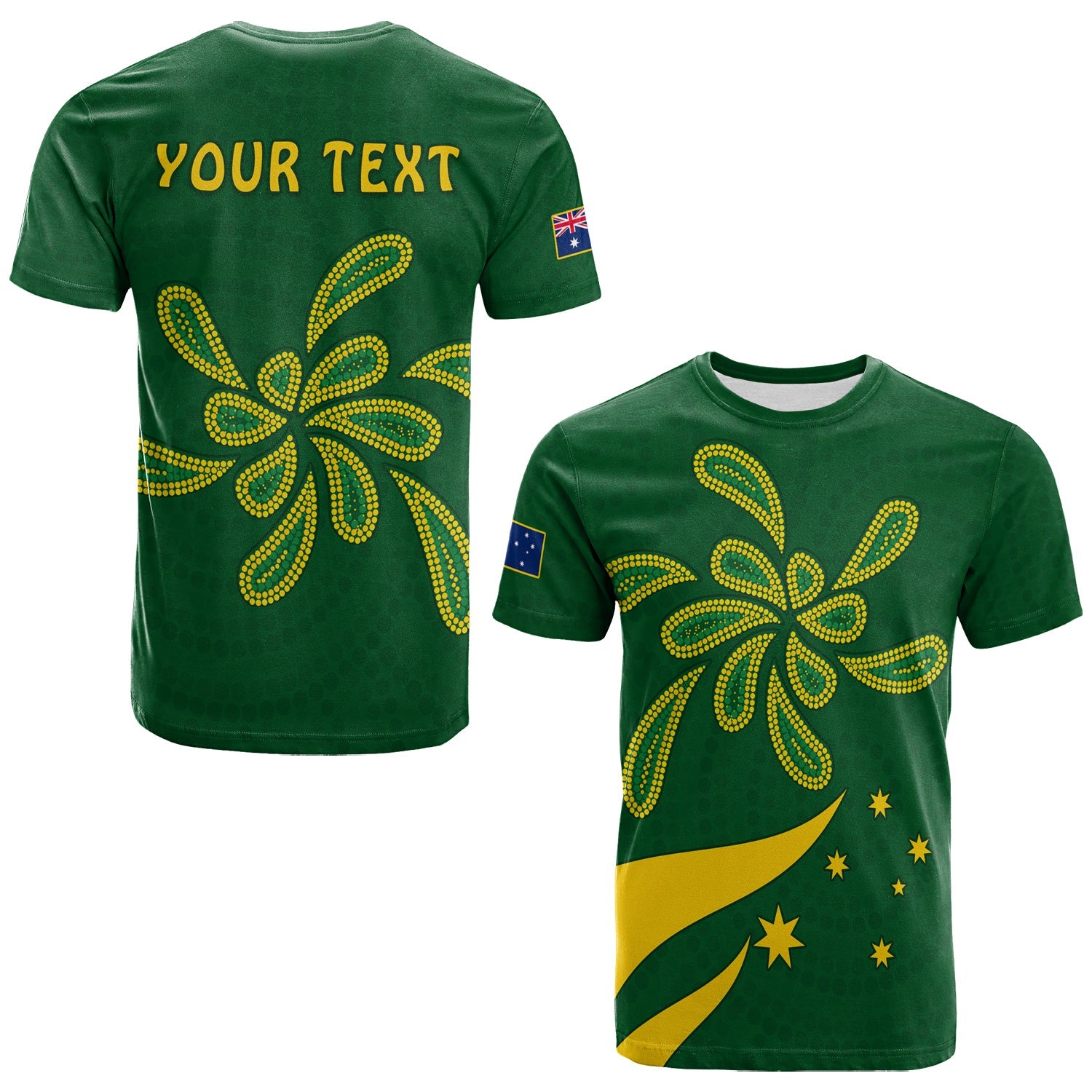 custom-personalised-green-and-gold-t-shirt-australia-national-colours-lt13