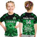 custom-text-and-number-stars-cricket-t-shirt-kid-melbourne-team-green-gradient-aboriginal-art