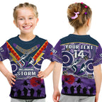 custom-text-and-number-melbourne-storm-rugby-anzac-t-shirt-kid-indigenous-poppy-australian-army