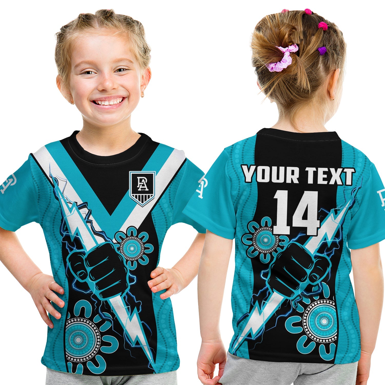 custom-text-and-number-port-adelaide-football-t-shirt-kid-power-thunder-hand-mix-aboriginal-dynamic