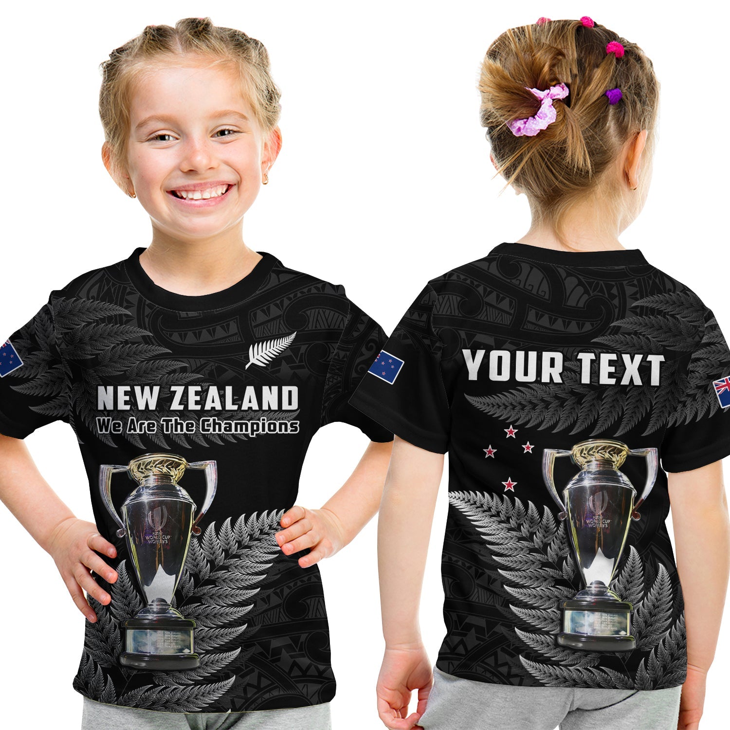 custom-personalised-new-zealand-2022-rugby-t-shirt-kid-black-fern-proud-champions-rwc
