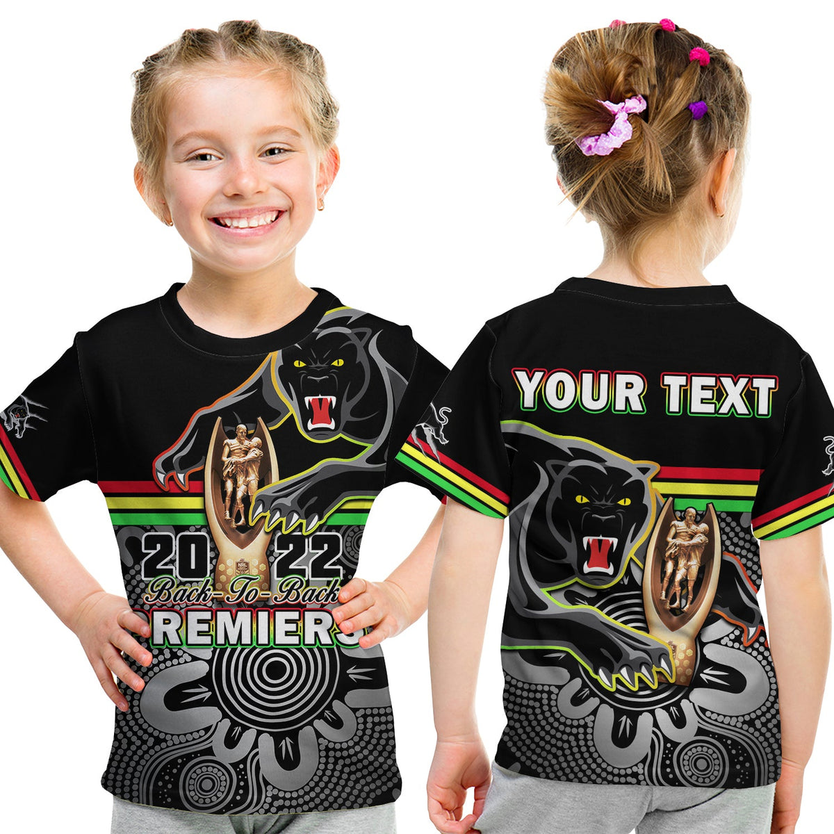 custom-personalised-panthers-rugby-t-shirt-kid-pennies-premiers-2022-back-to-back-indigenous-original