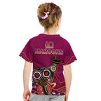 maroons-rugby-t-shirt-kid-queensland-kangaroo-aboriginal-dot-paintings
