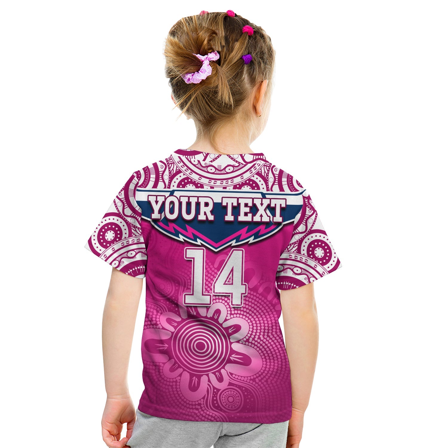custom-text-and-number-cowboys-rugby-t-shirt-kid-aboriginal-pattern-pink-version