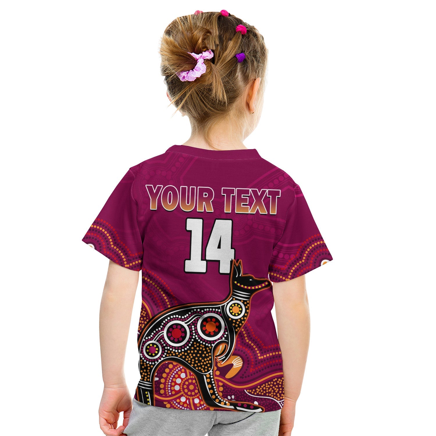 custom-text-and-number-maroons-rugby-t-shirt-queensland-kangaroo-aboriginal-dot-paintings
