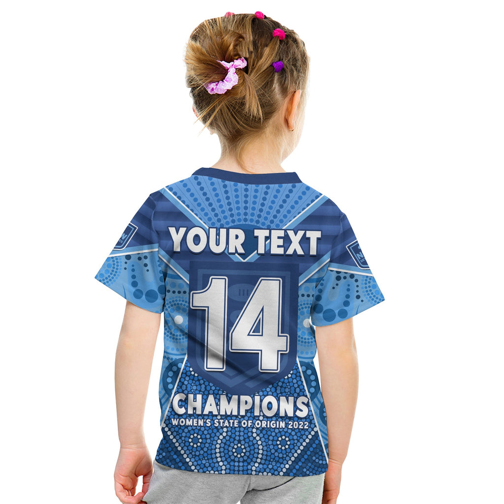 custom-text-and-number-nsw-sky-blues-t-shirt-kid-the-champions-womens-state-of-origin-2022