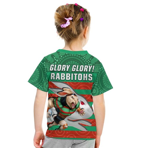rabbitohs-rugby-t-shirt-aboriginal-dot-painting-glory-glory-sporty-style