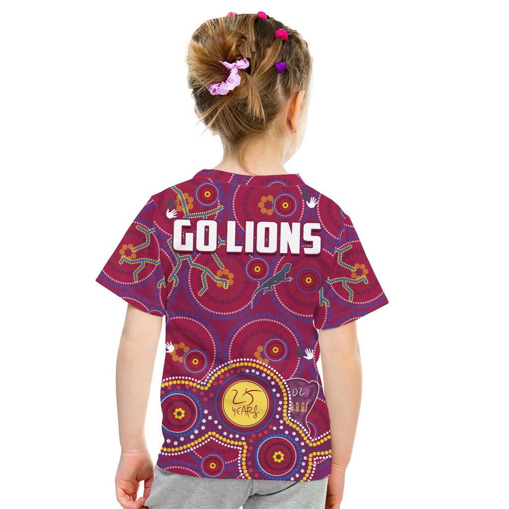 brisbane-football-t-shirt-kid-indigenous-pattern-go-lions-unique-style